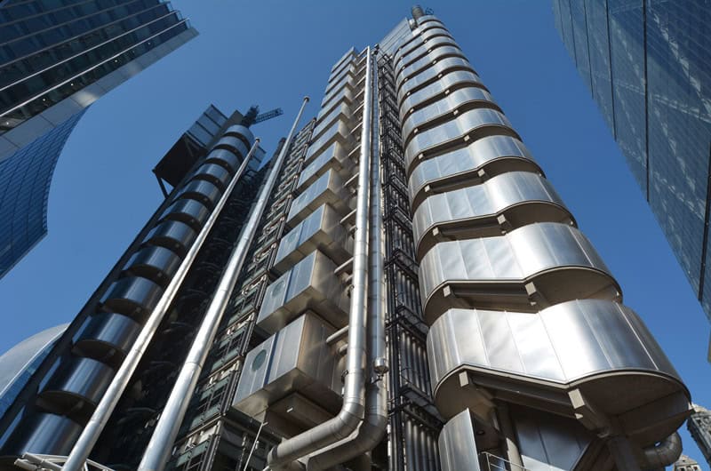 The iconic Lloyd's of London building