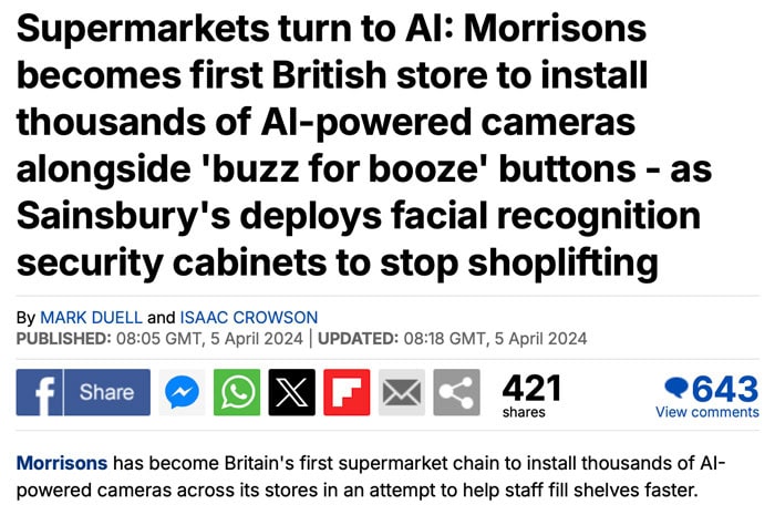 Supermarkets turn to AI