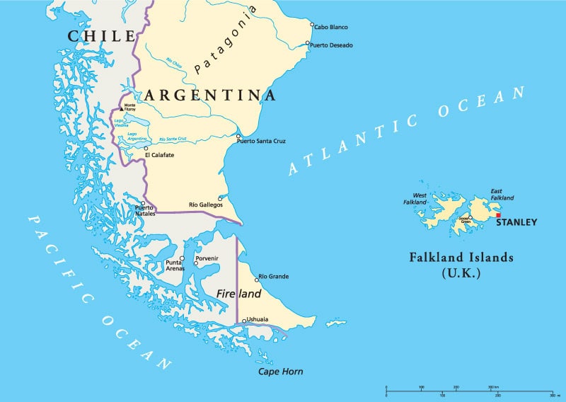 Falkland Islands map