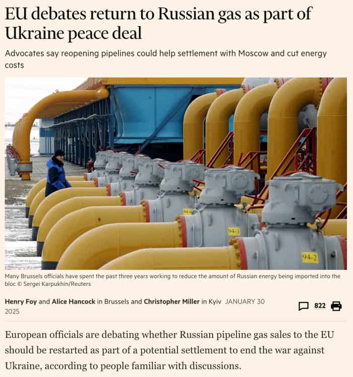 EU debates return to Russian gas